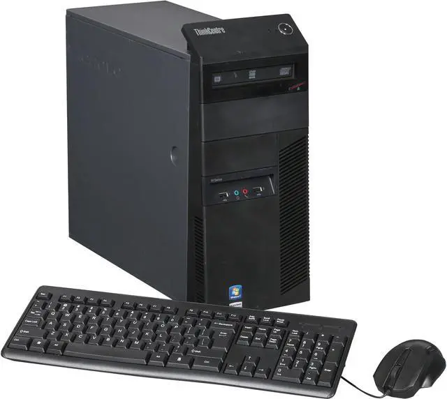 Main image of Lenovo Desktop Computer M81 2nd Gen Intel Core i7 2600S (2.80 GHz) 4 GB 250 GB HDD Windows 7 Professional 64-Bit