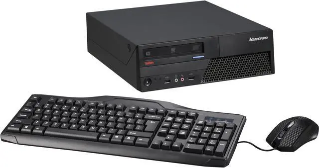 Main image of Lenovo Desktop Computer M58 Core 2 Duo 3.0 GHz 4 GB Memory 500 GB HDD Windows 7 Professional 64-Bit (Microsoft Authorized Refurbish)