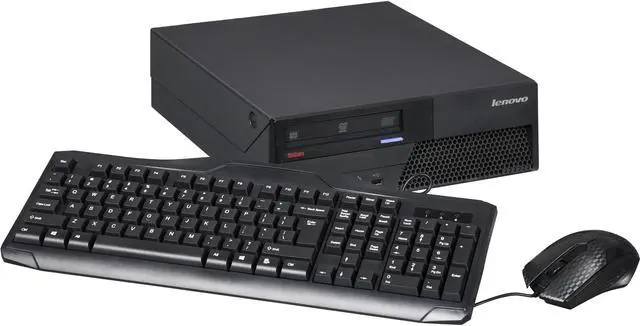 Main image of Lenovo Desktop Computer M58 Core 2 Quad 2.40GHz 4GB 1TB HDD Windows 7 Professional 64-Bit (Microsoft Authorized Refurbish)