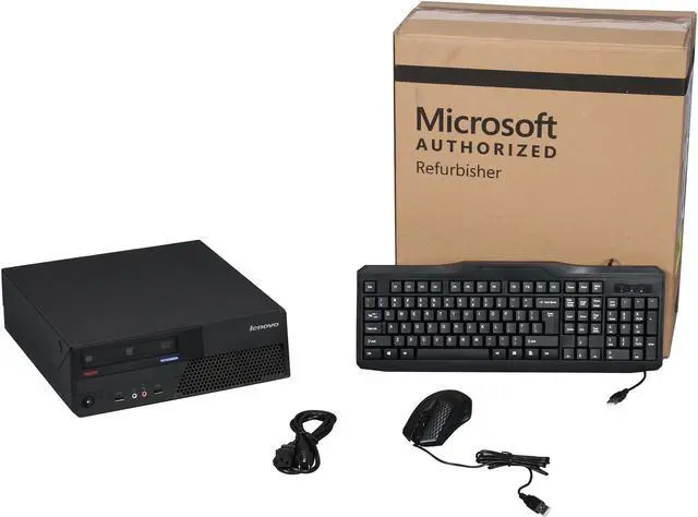 Alt view image 8 of 8 - Lenovo Desktop Computer M58 Core 2 Quad 2.40GHz 4GB 1TB HDD Windows 7 Professional 64-Bit (Microsoft Authorized Refurbish)