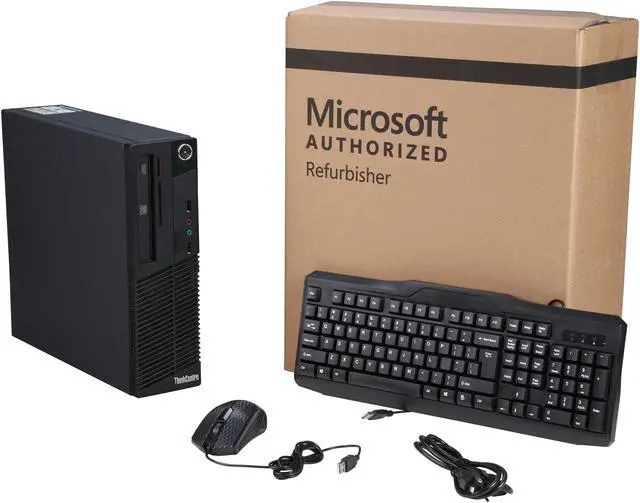 Alt view image 8 of 8 - Lenovo Desktop Computer M71E Pentium G630 (2.70 GHz) 4 GB DDR3 250 GB HDD Windows 7 Professional 64-Bit (Microsoft Authorized Refurbish)