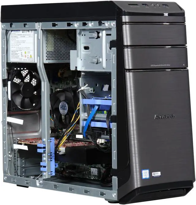 Alt view image 7 of 9 - Lenovo Desktop Computer 700-25ISH (90ED0007US) Intel Core i7 6700 (3.4 GHz) 8 GB DDR4 1 TB HDD 120 GB SSD NVIDIA GeForce GTX 960 Windows 10 Home 64-Bit