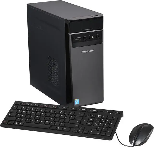 Main image of Lenovo Desktop Computer H50 (90B700EDUS) Intel Core i7 4790 (3.6 GHz) 8 GB DDR3 1 TB HDD 120 GB SSD NVIDIA GeForce GTX 750 Ti 2 GB GDDR5 Windows 10 Home 64-Bit