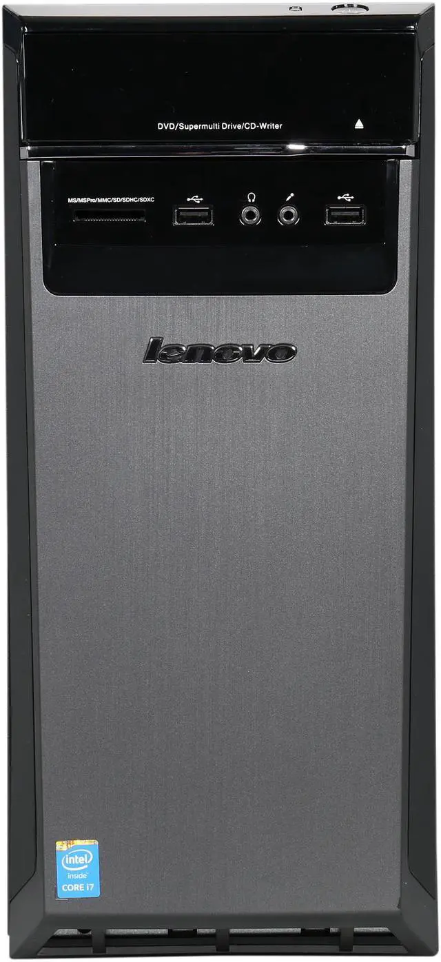 Alt view image 2 of 9 - Lenovo Desktop Computer H50 (90B700EDUS) Intel Core i7 4790 (3.6 GHz) 8 GB DDR3 1 TB HDD 120 GB SSD NVIDIA GeForce GTX 750 Ti 2 GB GDDR5 Windows 10 Home 64-Bit