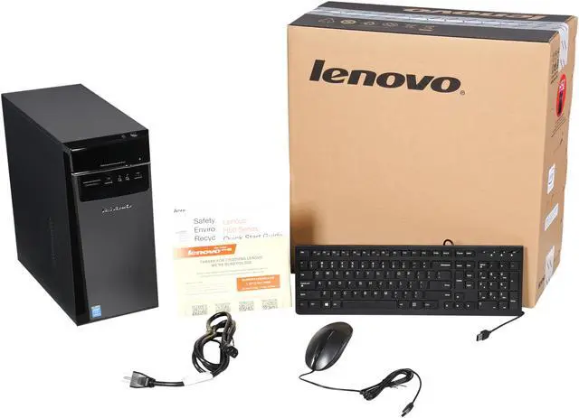 Alt view image 9 of 9 - Lenovo Desktop Computer H50 (90B700EDUS) Intel Core i7 4790 (3.6 GHz) 8 GB DDR3 1 TB HDD 120 GB SSD NVIDIA GeForce GTX 750 Ti 2 GB GDDR5 Windows 10 Home 64-Bit