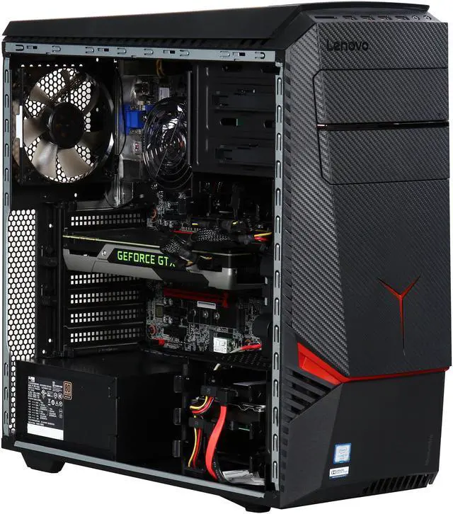 Alt view image 7 of 9 - Lenovo Desktop Computer Y900-34ISZ (90DD000SUS) Intel Core i7 6700K (4.00 GHz) 16 GB DDR4 2 TB + 8 GB SSHD 256 GB SSD NVIDIA GeForce GTX 980 4 GB Windows 10 Home 64-Bit