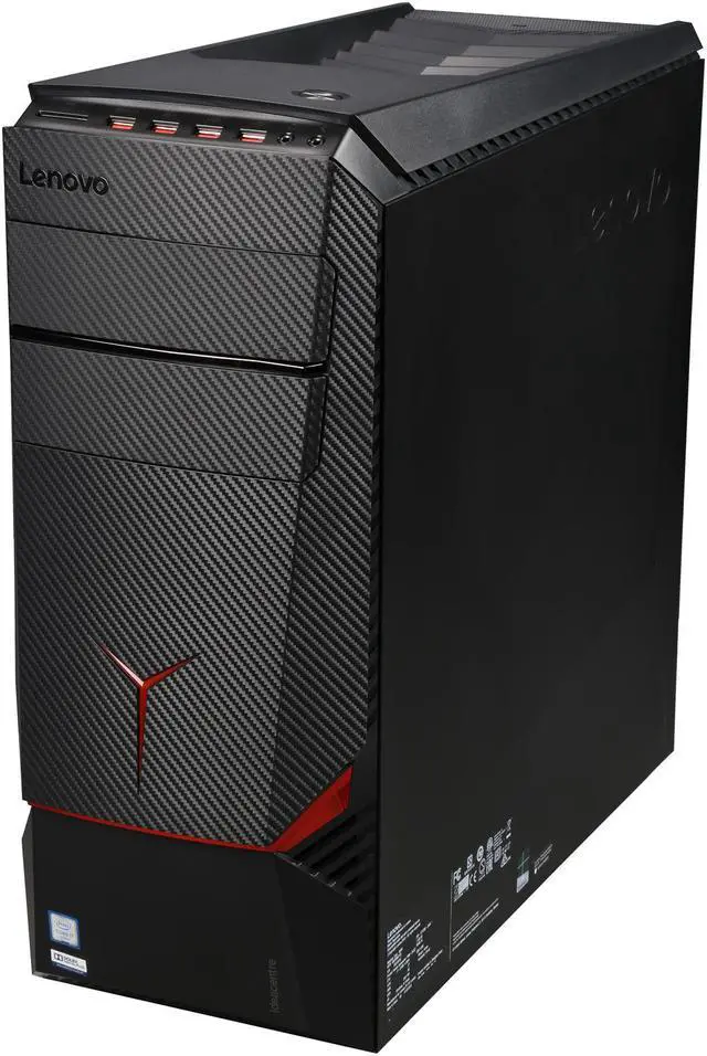 Alt view image 3 of 10 - Lenovo Desktop Computer Y900-34ISZ (90DD000TUS) Intel Core i7 6700K (4.0 GHz) 8 GB DDR4 2 TB + 8 GB SSHD + 120 GB SSD NVIDIA GeForce GTX 970 4 GB Windows 10 Home 64-Bit