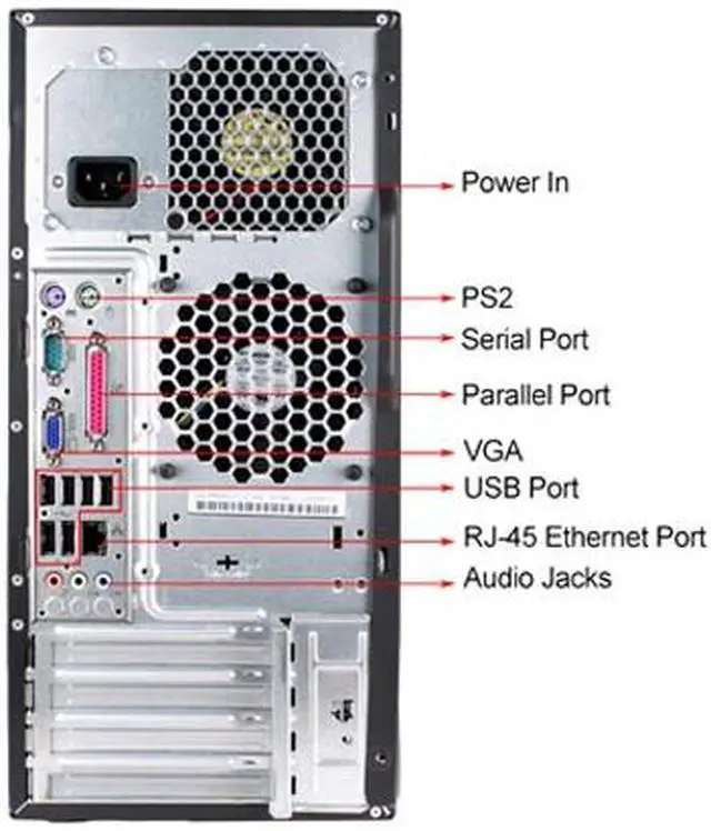 Alt view image 4 of 4 - Lenovo Desktop Computer M55 Intel Core 2 Duo E6700 2GB DDR2 80GB HDD Windows 7 Home Premium 32-Bit