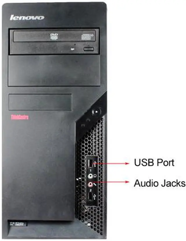 Alt view image 3 of 4 - Lenovo Desktop Computer M55 Intel Core 2 Duo E6700 2GB DDR2 80GB HDD Windows 7 Home Premium 32-Bit