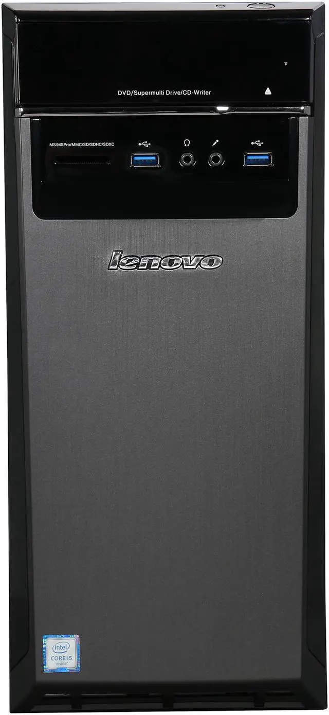 Alt view image 2 of 9 - Lenovo Desktop Computer IdeaCentre 300-20ish (90DA007VUS) Intel Core i5-6400 4GB DDR4 1TB HDD Intel HD Graphics 530 Windows 10 Home 64-Bit