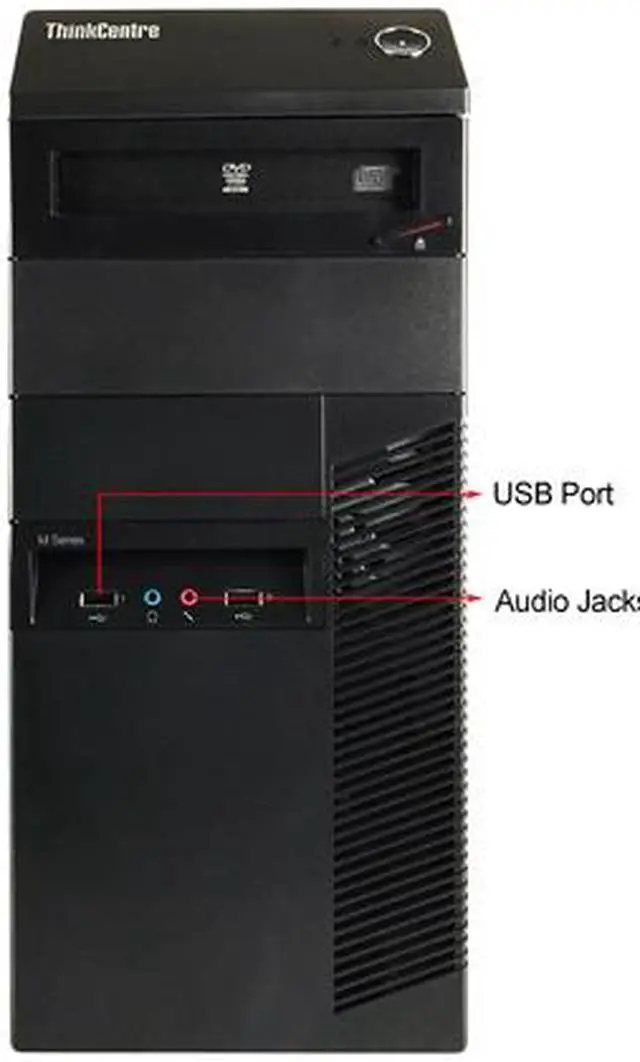 Alt view image 3 of 4 - Lenovo Desktop Computer M91 Intel Core i5-2400 8GB DDR3 320GB HDD Intel HD Graphics 2000 Windows 7 Professional 64-bit