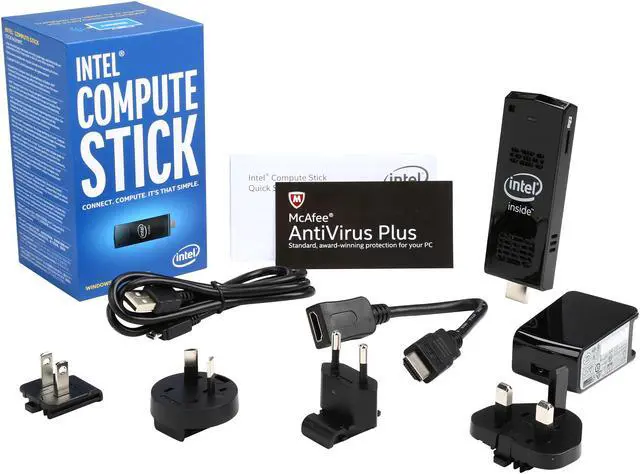 Alt view image 7 of 7 - Boxed Intel Compute Stick BOXSTCK1A32WFC
Intel Atom Z3735F (1.33 GHz) 2 GB DDR3 32GB eMMC Intel HD Graphics Windows 8.1 64-Bit