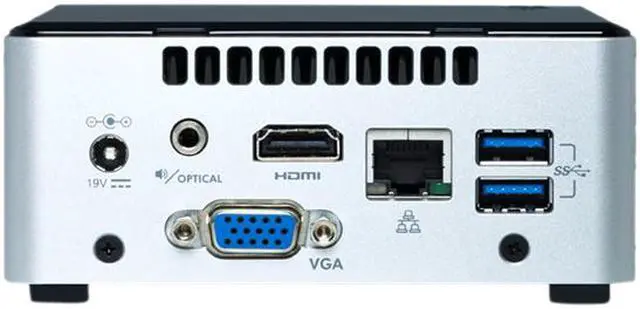 Alt view image 5 of 7 - Intel Grass Canyon NUC Mini PC Pentium N3700 (1.6 GHz) 2 GB DDR3 32 GB eMMC SSD Windows 10 Home