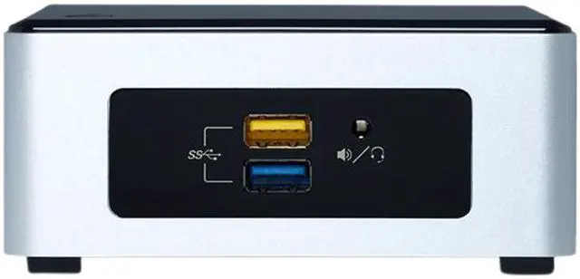 Alt view image 2 of 7 - Intel Grass Canyon NUC Mini PC Pentium N3700 (1.6 GHz) 2 GB DDR3 32 GB eMMC SSD Windows 10 Home