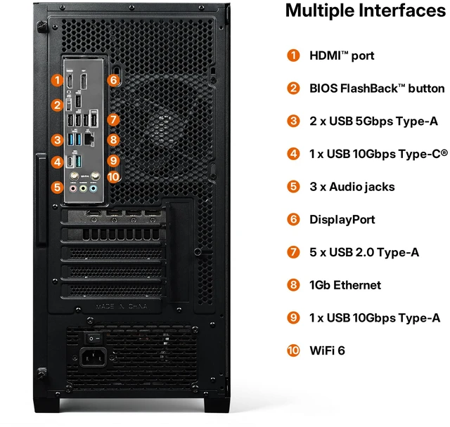 Alt view image 7 of 9 - KOTIN Desktop PC M70B KTM70BH797X32907X16G AMD Ryzen 7 9700X 32GB DDR5 1TB PCIe SSD XFX RX-97TSWF3BA Windows 11 Home