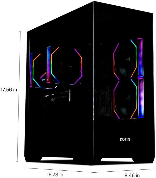 Alt view image 8 of 9 - KOTIN Desktop PC M70B KTM70BH797X32907X16G AMD Ryzen 7 9700X 32GB DDR5 1TB PCIe SSD XFX RX-97TSWF3BA Windows 11 Home