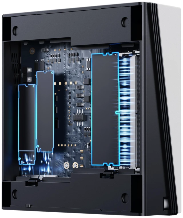 Alt view image 9 of 14 - CHUWI Desktop PC UBox UBox R5-6600H AMD Ryzen 5 6600H 16GB DDR5 512GB PCIe SSD AMD Radeon 660M Windows 11 Pro