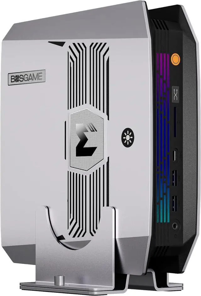 Alt view image 2 of 15 - BOSGAME M5 Mini Desktop Computer, Personal-AI PC, Support MAX 235B Model AMD Ryzen AI Max+ 395 (5.1GHz), 128GB LPDDR5X RAM, 2TB PCIe 4.0 M.2 SSD, Radeon 8060S iGPU, BT 5.4, WiFi 7