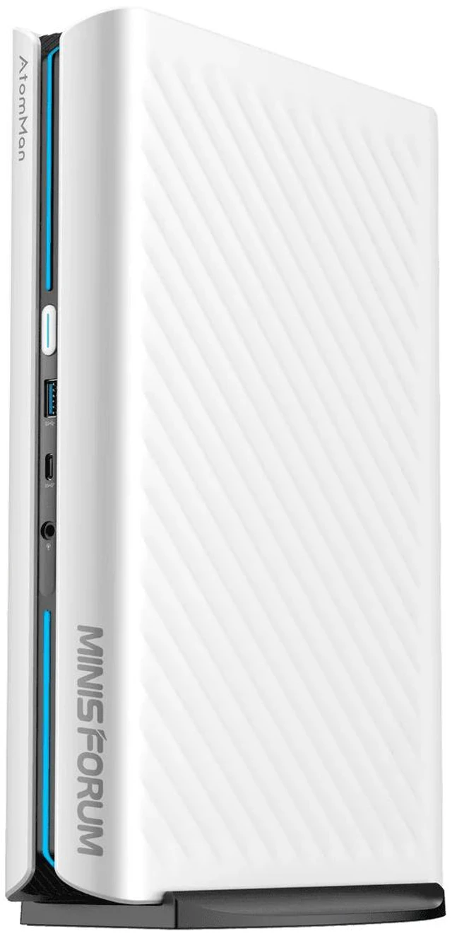 Main image of MINISFORUM Mini PC G1 Pro AMD Ryzen 9 8945HX 32GB DDR5 1TB SSD 2xHDMI + 2xDP2.1 + DP1.4 Output, 5G LAN, WiFi7, BT5.4, 3xUSB Port, PCIe4.0x16 Slot Inside, RX 9060 XT Graphics Gaming PC