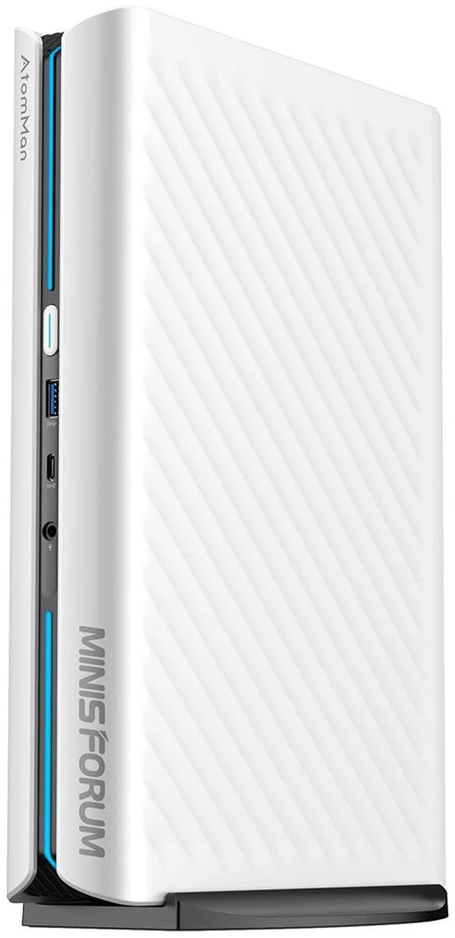 Main image of MINISFORUM Mini PC G1 Pro AMD Ryzen 9 8945HX 32GB DDR5 1TB SSD Gaming Computer, 2xHDMI + 2xDP2.1 + DP1.4 Output, 5G LAN, WiFi7, BT5.4, 3xUSB Port, PCIe4.0x16 Slot Inside, GeForce RTX 5060 Mini PC
