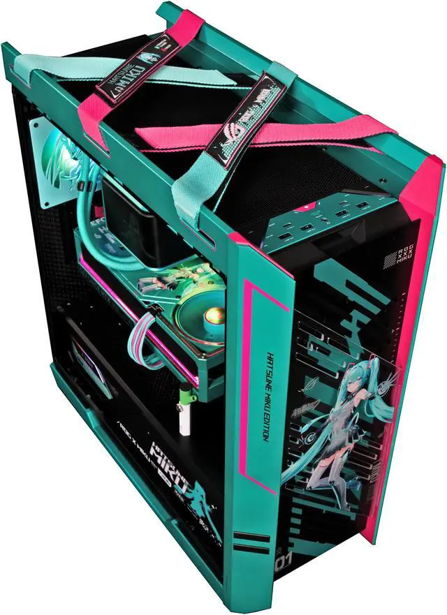 Alt view image 9 of 17 - Stoneforged Hatsune Miku Edition Gaming PC, AMD Ryzen 7 9800X3D, NVIDIA GeForce RTX 5080 OC, 64GB DDR5 6000, 2TB SSD