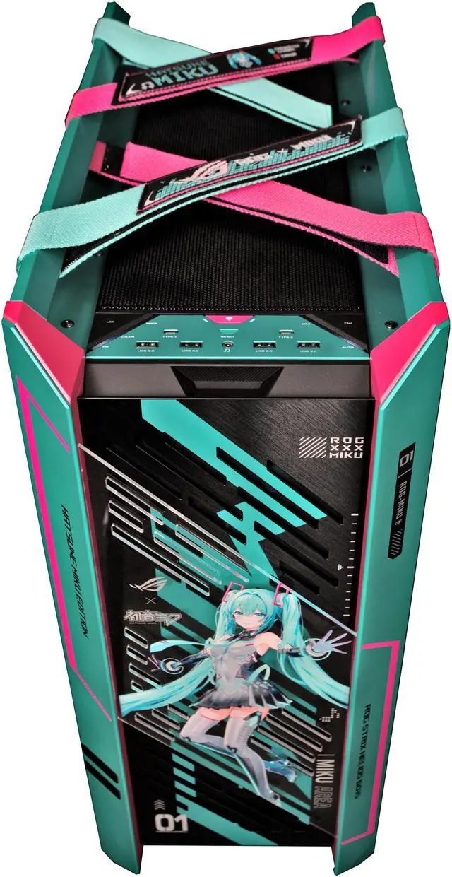 Alt view image 8 of 17 - Stoneforged Hatsune Miku Edition Gaming PC, AMD Ryzen 7 9800X3D, NVIDIA GeForce RTX 5080 OC, 64GB DDR5 6000, 2TB SSD