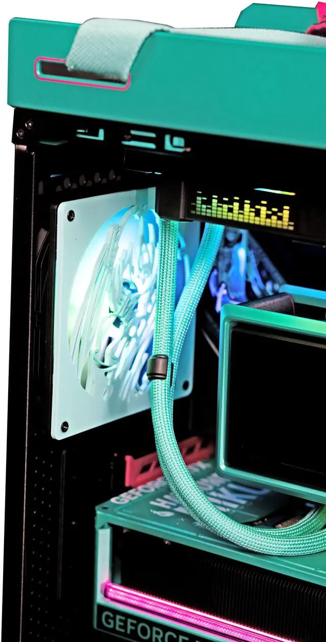 Alt view image 13 of 17 - Stoneforged Hatsune Miku Edition Gaming PC, AMD Ryzen 7 9800X3D, NVIDIA GeForce RTX 5080 OC, 64GB DDR5 6000, 2TB SSD