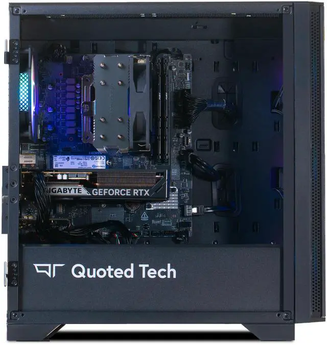 Alt view image 2 of 7 - Quoted Tech Clarity Plus Gaming PC, AMD Ryzen 5 7500F, NVIDIA GeForce RTX 5060 8GB, 32GB DDR5 5600, 1TB NVMe SSD, Windows 11 Home