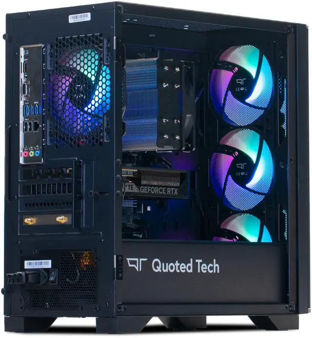 Alt view image 5 of 7 - Quoted Tech Clarity Plus Gaming PC, AMD Ryzen 5 7500F, NVIDIA GeForce RTX 5060 8GB, 32GB DDR5 5600, 1TB NVMe SSD, Windows 11 Home