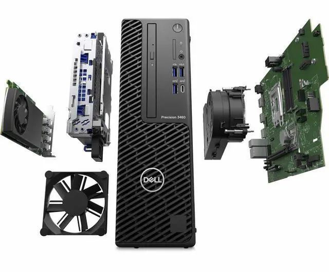 Alt view image 3 of 3 - Dell Precision 3000 3460 Workstation - Intel Core i5 14th Gen i5-14600 - 6 GB - 512 GB SSD - Windows 11 Pro - English (US) Keyboard 395KN