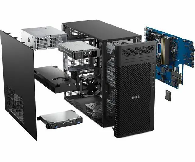 Alt view image 4 of 4 - Dell Pro Max Tower T2 FCT2250 - Intel Core Ultra 9 285 (24 cores, up to 5.7 GHz, 65 W) - 32GB DDR5 - 1TB SSD - NVIDIA RTX 2000 - 8x DVD+/-RW - Wi-Fi 6/7 BE200 - Bluetooth - Windows 11 MHWR5
