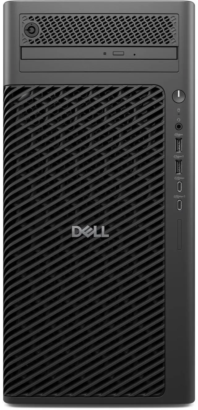 Alt view image 4 of 4 - Dell Pro Max Tower T2 FCT2250 - Intel Core Ultra 5 235 (14 cores, 14 threads, 2.9 GHz to 5.0 GHz, 65W) - 16GB DDR5 - 512GB SSD - NVIDIA A1000 8GB GDDR6 - 8x DVD+/-RW - Windows 11 Pro 8MNGY