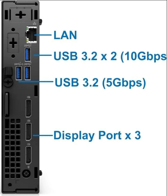 Alt view image 4 of 4 - DELL Desktop OptiPlex 7000 Desktop Intel Core i5-12500T 16GB RAM 256GB SSD Windows 11 Pro