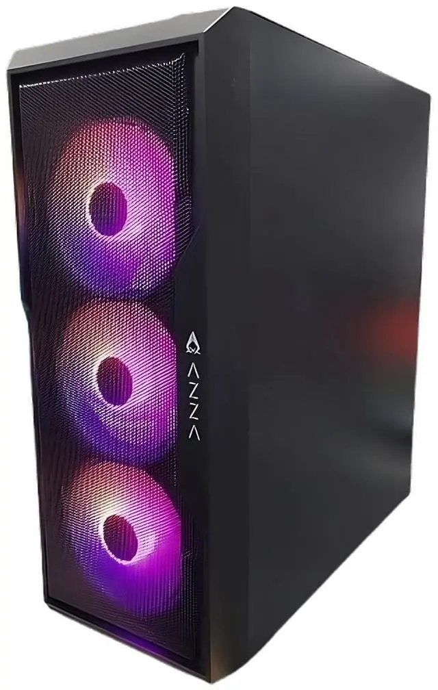 Alt view image 2 of 7 - AZZA Titus Gaming PC, Intel Core i5-13400F, NVIDIA GeForce RTX 4060, 16GB DDR4, 1TB NVMe SSD, WiFi+BT, Windows 11 Home, 3 Year Warranty