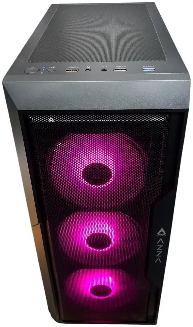 Alt view image 3 of 7 - AZZA Titus Gaming PC, Intel Core i5-13400F, NVIDIA GeForce RTX 4060, 16GB DDR4, 1TB NVMe SSD, WiFi+BT, Windows 11 Home, 3 Year Warranty