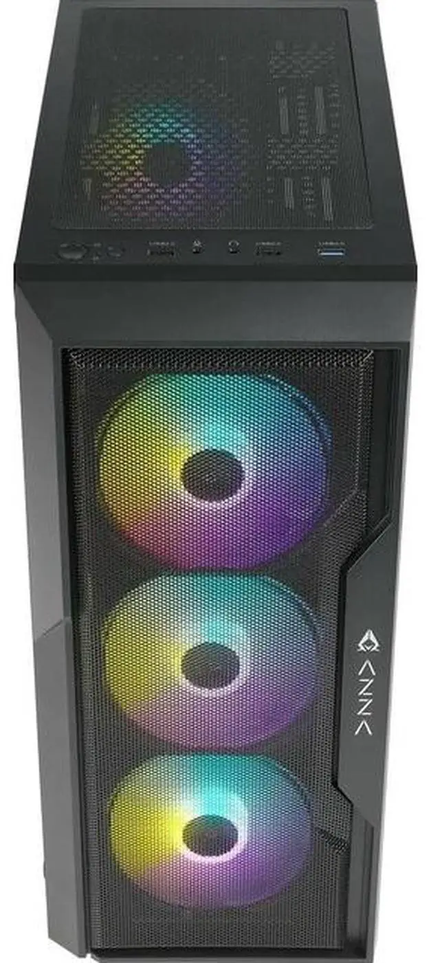 Alt view image 2 of 6 - AZZA ZION Gaming PC, AMD Ryzen 7 5700, AMD Radeon RX 6600, 16GB DDR4, 1TB M.2 SSD, Windows 11 Home, 3 Year Warranty