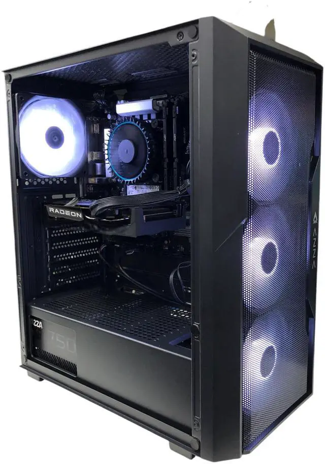 Main image of AZZA ZION Gaming PC, AMD Ryzen 7 5700, AMD Radeon RX 6600, 16GB DDR4, 1TB M.2 SSD, Windows 11 Home, 3 Year Warranty