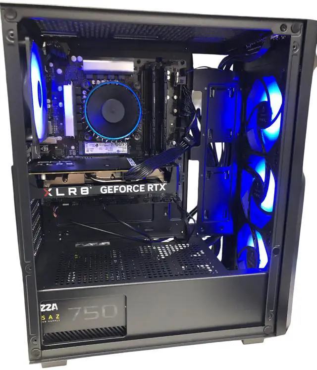 Alt view image 4 of 4 - AZZA Titus Evo Gaming PC, Intel Core i5-14400F, NVIDIA GeForce RTX 4060, 32GB DDR5, 1TB NVMe SSD, Windows 11 Home, 3 Year Warranty
