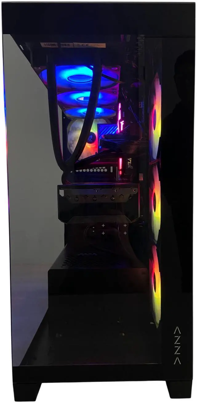 Alt view image 4 of 4 - AZZA Canaan Extreme Gaming Desktop PC, AMD Ryzen 9 9950X3D, AMD Radeon RX 9070 XT, 64GB DDR5 6000, 2TB SSD, Windows 11 Home
