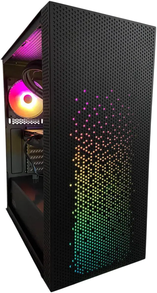 Main image of AZZA Cyrus Evo Gaming Desktop PC - AMD Ryzen 7 9700X, NVIDIA GeForce RTX 5060 Ti, 32GB DDR5, 1TB SSD, AIO Liquid Cooler, 850W 80+ Gold, Windows 11 Home