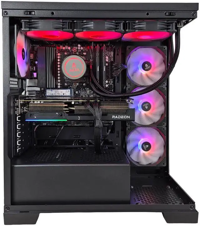 Alt view image 6 of 7 - AZZA Carmel Gaming Desktop PC, AMD Ryzen 7 7800X3D, AMD Radeon RX 9070 XT, 32GB DDR5, 2TB M.2 SSD, Windows 11 Home