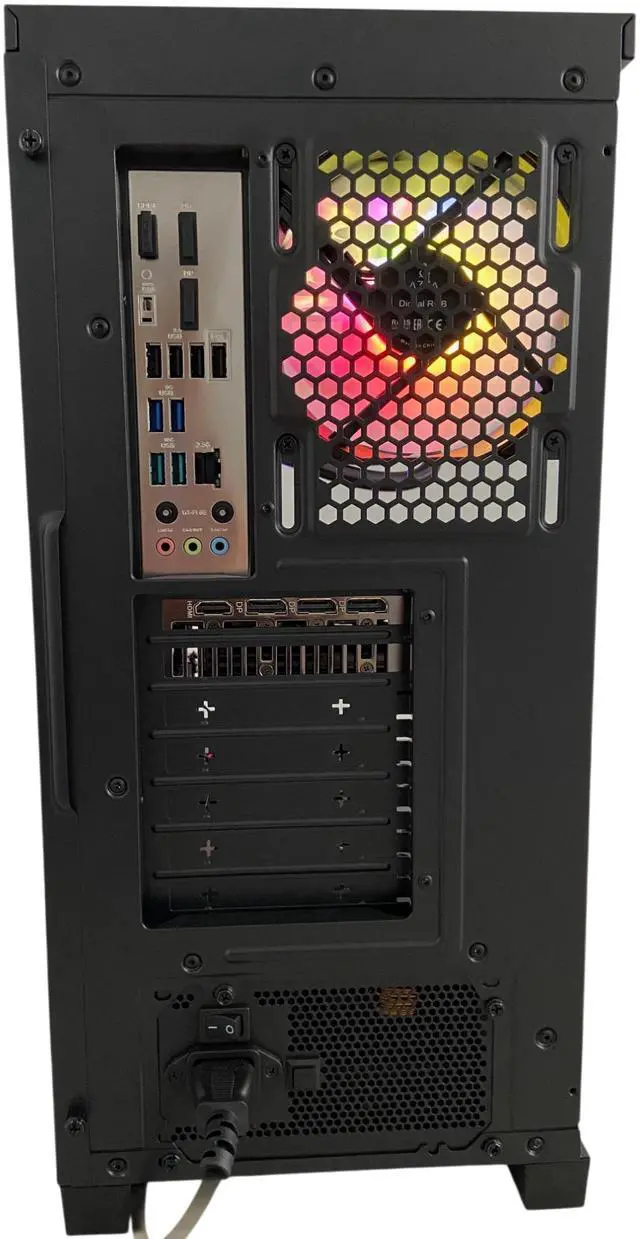Alt view image 4 of 4 - AZZA Ebal Gaming Desktop PC, AMD Ryzen 7 9800X3D, AMD Radeon RX 9070 XT, 64GB DDR5, 2TB M.2 SSD, Windows 11 Home