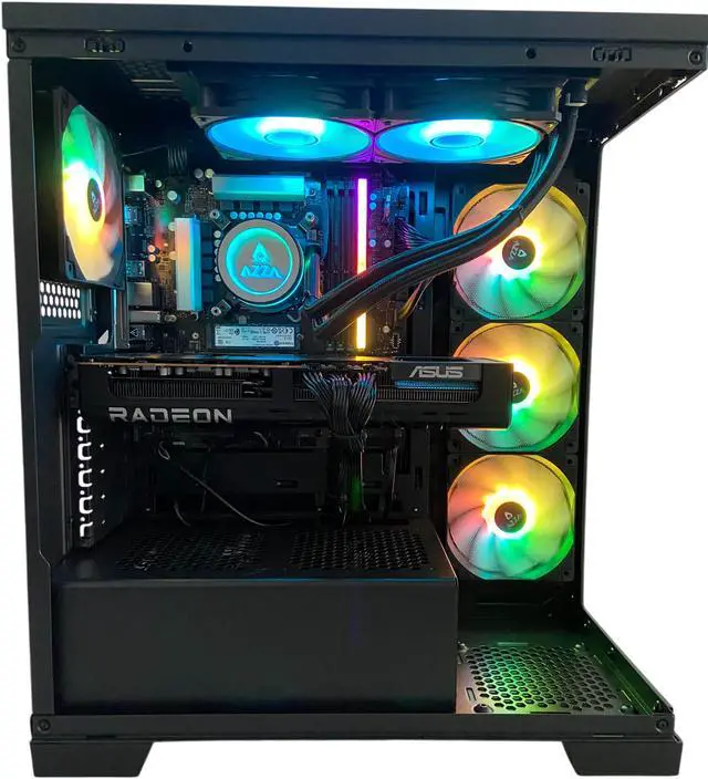 Alt view image 3 of 6 - AZZA Gaming PC GERIZIM Intel Ci7-14700KF, AMD RX9070XT, 32GB DDR5, 2TB M.2 SSD, Windows 11 Home