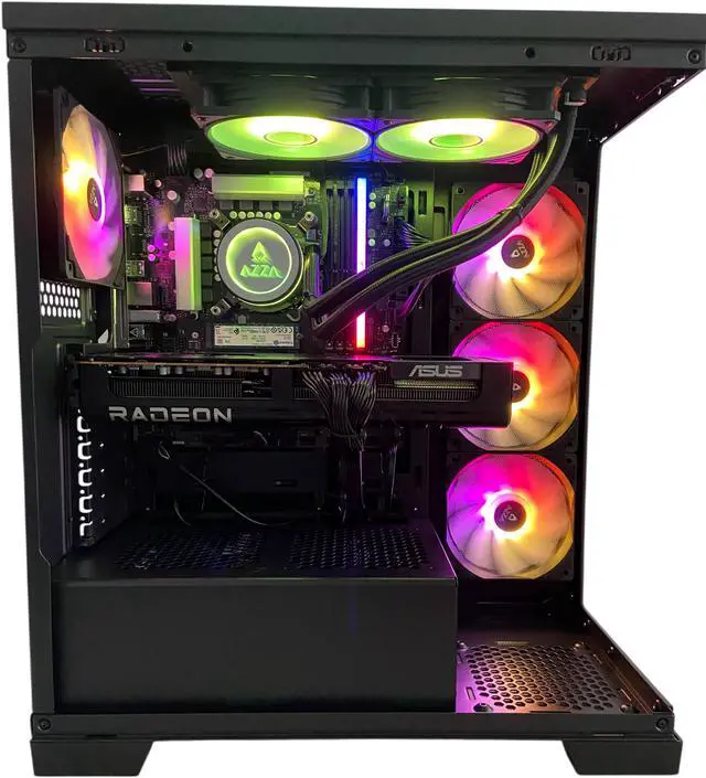 Alt view image 4 of 6 - AZZA Gaming PC GERIZIM Intel Ci7-14700KF, AMD RX9070XT, 32GB DDR5, 2TB M.2 SSD, Windows 11 Home