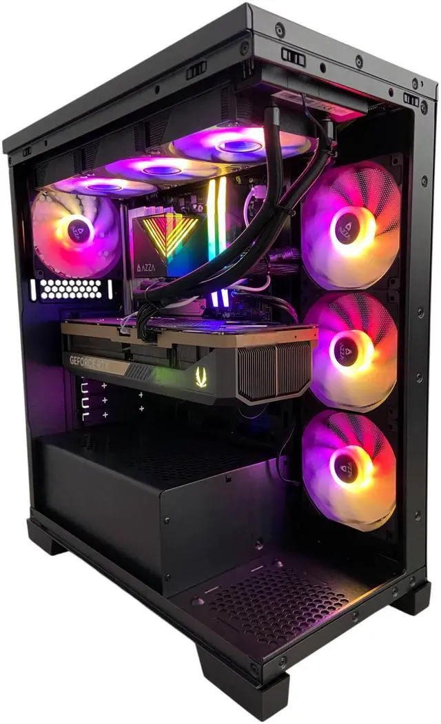 Alt view image 2 of 4 - AZZA Samson Elite Gaming Desktop PC, AMD Ryzen 7 9800X3D, NVIDIA GeForce RTX 5090, 64GB DDR5, 2TB SSD, Windows 11 Home, 3 Year Warranty