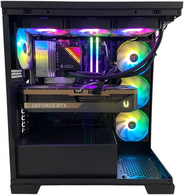 Alt view image 3 of 4 - AZZA Samson Elite Gaming Desktop PC, AMD Ryzen 7 9800X3D, NVIDIA GeForce RTX 5090, 64GB DDR5, 2TB SSD, Windows 11 Home, 3 Year Warranty