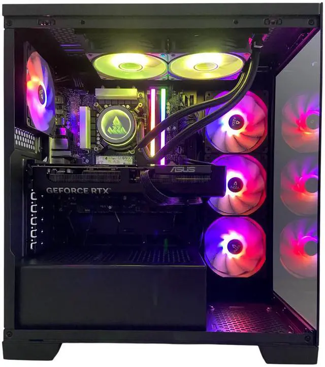 Alt view image 4 of 6 - AZZA Gaming PC EHUD EVO, Intel Ultra 7 265KF, NVIDIA RTX5070, 32GB DDR5, 1TB M.2 SSD, Windows 11 Home, 3 Year Warranty