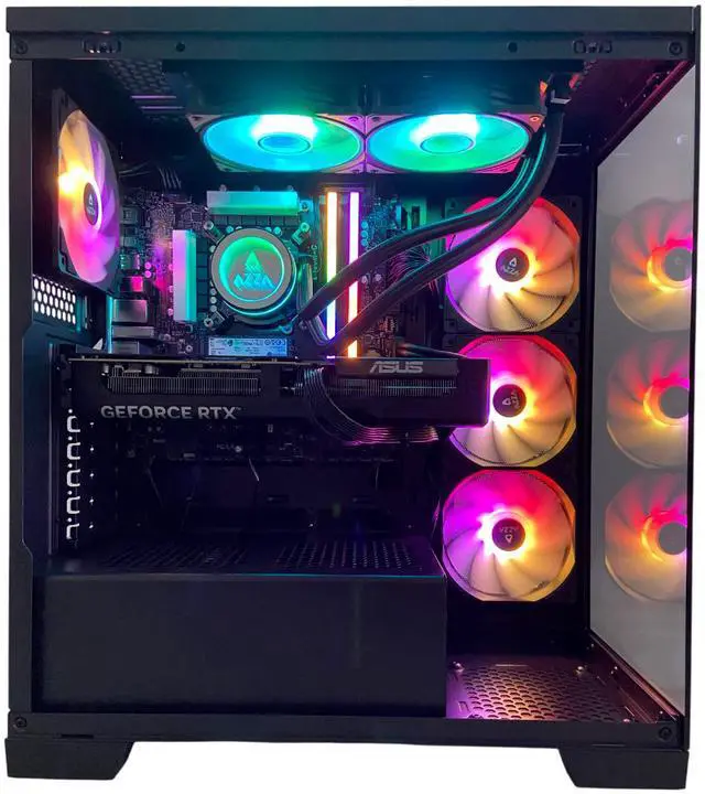 Alt view image 3 of 6 - AZZA Gaming PC EHUD EVO, Intel Ultra 7 265KF, NVIDIA RTX5070, 32GB DDR5, 1TB M.2 SSD, Windows 11 Home, 3 Year Warranty