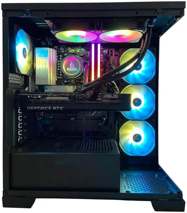 Alt view image 3 of 6 - AZZA Gaming PC GOLIATH EXTREME, AMD Ryzen 9 9900X3D, NVIDIA RTX5080, 64GB DDR5, 2TB M.2 SSD, Windows 11 Home, 3 Year Warranty
