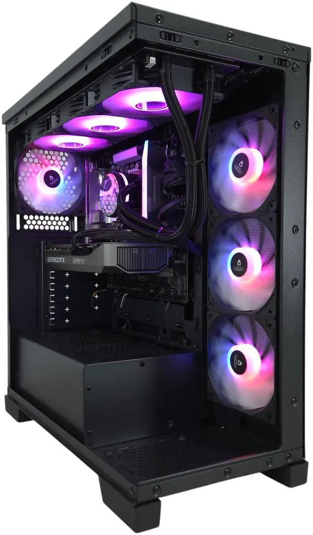 Alt view image 2 of 5 - AZZA Gaming PC EHUD PRO, Intel Ci7-14700F, NVIDIA RTX5070, 32GB DDR5, 2TB M.2 SSD, Windows 11 Home